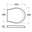 Duroplast Капак за Тоалетна Чиния 44.5x38см. PEASTUM